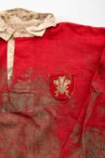 JIM SULLIVAN | WALES RUGBY LEAGUE 1930s An exceptionally rare 1930s Wales Rugby League jersey