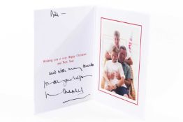 HIS ROYAL HIGHNESS PRINCE CHARLES THE PRINCE OF WALES CHRISTMAS CARD - with colour photograph of