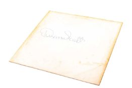 RARE DIAMOND HEAD 'WHITE ALBUM' VINYL LP SIGNED BY DUNCAN SCOTT, with a hand-written tracklist and