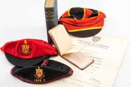 ITEMS RELATING TO BERNARD J HOWES FORMERLY OF SHEBBEAR COLLEGE comprising (1,2,3) three College