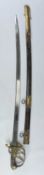 GEORGE IV 1822 PATTERN INFANTRY OFFICER'S SWORD, 83cm pipe-back blade, wirebound fish skin grip,