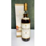 THE MACALLAN 10 YEAR OLD SINGLE MALT SCOTCH WHISKY, level mid neck, believed to be c.2000, sherry