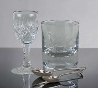 HIS ROYAL HIGHNESS PRINCE CHARLES THE PRINCE OF WALES GLASS & SILVER, comprising a Brierley