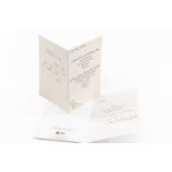 HIS ROYAL HIGHNESS PRINCE WILLIAM - wedding invitation for Saturday, 25th September 1999,