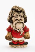 GROGG CARICATURE BY JOHN HUGHES OF GRAHAM PRICE standing on titled base, wearing his Wales No.3 kit,