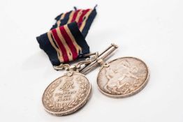GV MILITARY MEDAL AND GV GREAT WAR MEDAL, military medal awarded to '19830 PTE. C.Power, 41 / COY