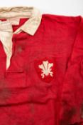 JIM SULLIVAN | WALES RUGBY LEAGUE 1930s An exceptionally rare 1930s Wales Rugby League jersey