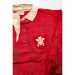 JIM SULLIVAN | WALES RUGBY LEAGUE 1930s An exceptionally rare 1930s Wales Rugby League jersey