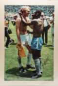 JOHN VARLEY iconic photographic print image of Bobby Moore and Pelé exchanging shirts at the 1970