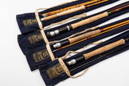 ASSORTED HARDY BROTHERS FLY RODS, comprising 'Invincible' fly rod, 'The Palakona', split cane,