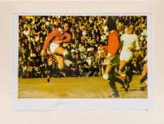 RUGBY GREATS SERIES limited edition (41/500) coloured photo print - British Lions Tour South