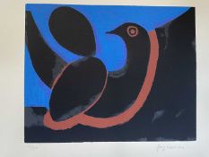 Josef Herman OBE RA. “Night” (Blue). lithograph in 7 colours issue 21/50. Donated by the Herman