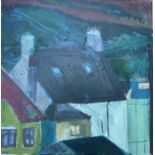 Paul Joyner RCA. “Edge of Pen Dinas, Aberystwyth 2018”. Oil on canvas. 30 x 30 inches