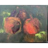 Morwenna Jones.  “Fruit”. Oil on canvas. 27.5 x 22.5cms.