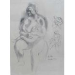 Handel Evans. “West Indian mother & child”. Charcoal/Pencil on paper. 68 x 52 cms Handel Evans was