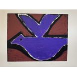 Josef Herman OBE RA. “Dusk” (Purple). lithograph in 7 colours issue 21/50. Donated by the Herman