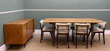 J. CHRISTOPHER HEAL FOR HEALS 'D5049' DINING SUITE, c. 1952, comprising utility teak dining table