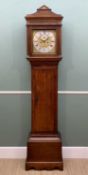 LATE 18TH CENTURY OAK 8-DAY LONGCASE CLOCK, Richard Penny, London, 11-inch brass dial, silvered