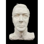 WYNDHAM CLARKE PLASTER HEAD OF UNCROWNED EDWARD VIII, 1937, for an architectural corbel on