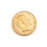 EDWARD VII GOLD SOVEREIGN, 1906, 8.0gms Provenance: private collection Ceredigion