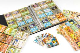 POKEMON TRADING CARD GAME FOLDER CONTAINING LARGE QUANTITY OF JAPANESE CARDS, including part sets