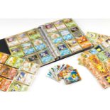 POKEMON TRADING CARD GAME FOLDER CONTAINING LARGE QUANTITY OF JAPANESE CARDS, including part sets