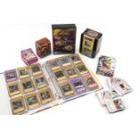 COLLECTION OF TRADING CARDS including Trading Cards binder containing Konami Yu-Gi-Oh! 1996,