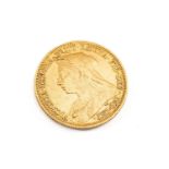 VICTORIAN GOLD SOVEREIGN, 1896, veiled head, Sydney Mint, 7.9gms Provenance: private collection