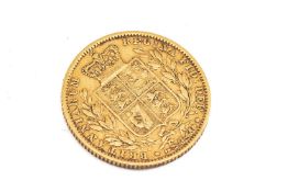 VICTORIAN GOLD SOVEREIGN, 1861, young head, shield back, 7.9gms Provenance: private collection