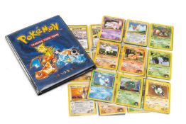 SMALL POKEMON FOLDER CONTAINING VARIOUS ENGLISH & JAPANESE POKEMON CARDS, to include Promo cards,