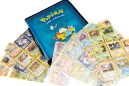 POKEMON CARDS IN POKEMON FOLDER, to include part set of Gym Heroes cards, including many 1st edition