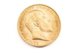 EDWARD VII GOLD SOVEREIGN, 1910, 7.9gms Provenance: private collection Ceredigion