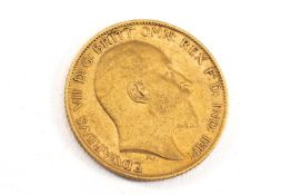 EDWARD VII GOLD HALF SOVEREIGN, 1902, 4.0gms Provenance: private collection Ceredigion