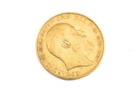 EDWARD VII GOLD SOVEREIGN, 1907, 8.0gms Provenance: private collection Carmarthenshire