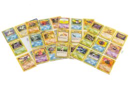 POKEMON CARDS FOSSIL PART SET, in plastic pockets, including 1/62 Aerodactyl, 8/62 Hypno, 10/62