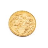 GEORGE V GOLD SOVEREIGN, 1913, 7.9g Comments: VF-EF.