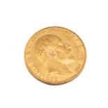 EDWARD VII GOLD SOVEREIGN, 1907, 8.0gms Provenance: private collection Carmarthenshire