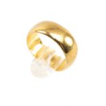 22CT GOLD WEDDING BAND, ring size L, stamped '22', engraved 'ERIC', 6.9gms Provenance: deceased