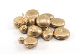 BETWEEN 5GMS & 5.1GMS OF PURE WELSH GOLD FROM THE ST. DAVID'S MINE refined to nine carat gold,