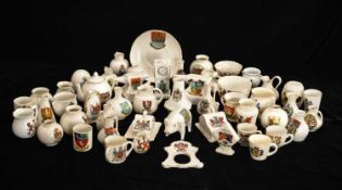 COLLECTION OF CRESTED CHINA manufacturer's to include Art China, W. H. Goss, Swan China, Arcadian