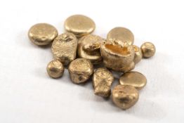 BETWEEN 5GMS & 5.1GMS OF PURE WELSH GOLD FROM THE ST. DAVIDS MINE refined to nine carat gold, with