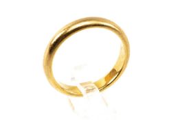 22CT GOLD WEDDING BAND, ring size M, 5.1gms Provenance: private collection Ceredigion