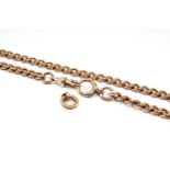 9CT GOLD CURB LINK CHAIN, 46cms long, 36.1gms Provenance: private collection Ceredigion