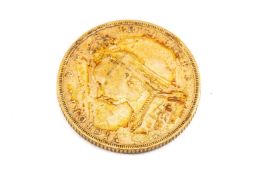 VICTORIAN GOLD SOVEREIGN, 1892, Jubilee head, Melbourne Mint, 7.9gms Provenance: private