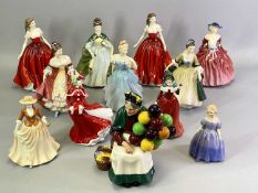 ROYAL DOULTON FIGURINES COLLECTION OF 12 - Marie, Enchantment HN2178, Southern Belle HN2229,