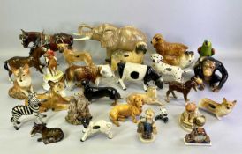 BESWICK, SYLVAC, COALPORT, COOPERCRAFT, ETC - a collection of animal figures including bull