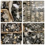 CAMERA PARTS & SPARES - a large collection including bodies, lenses and other small pieces,