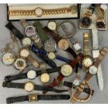 LADY'S & GENT'S WRIST & POCKET WATCH COLLECTION - including a lady's and gent's gold tone Astron