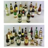 WINES & SPIRITS - various bottles including Bacardi 1ltr, Martini Bianco 75cl, Benedictine 100cl,