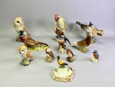 BESWICK GROUP OF BIRDS - Jay Model No 1219, 14cms H, Green Woodpecker Model No 1218, 22cms H, Barn